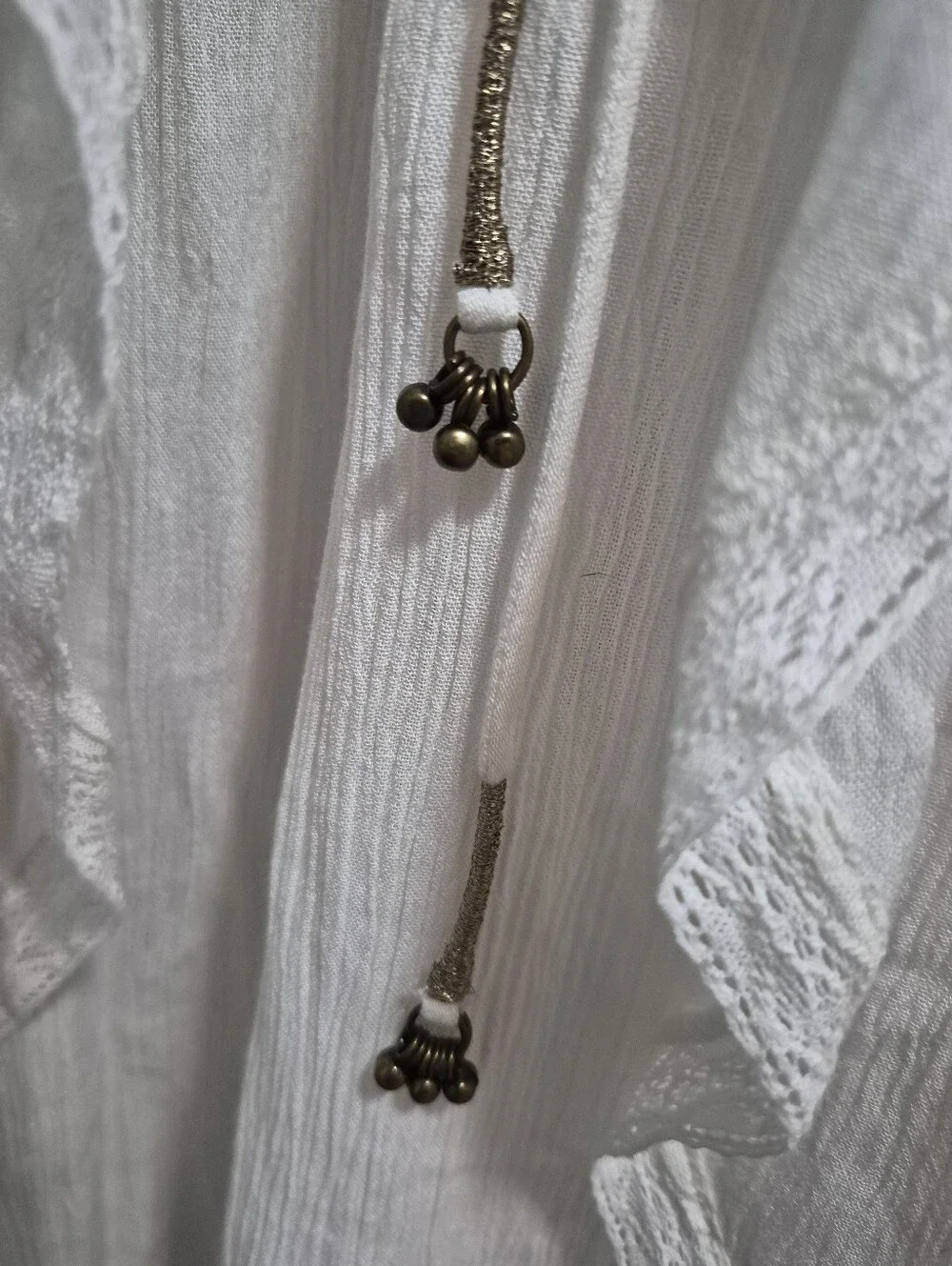 Free People NWT Plenty of Love Maxi Dress In Ivory Size XS - Picture 8 of 9